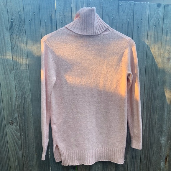 BP long side slit pink turtleneck sweater size XS - Picture 3 of 4